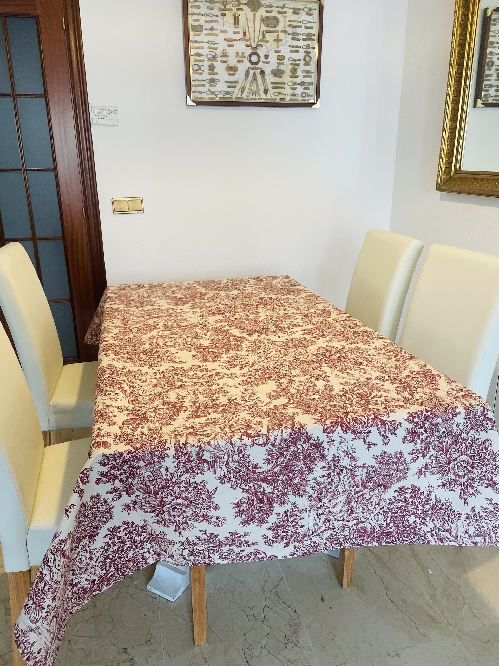 Mantel anti manchas resinado con estilo Vintage - 2