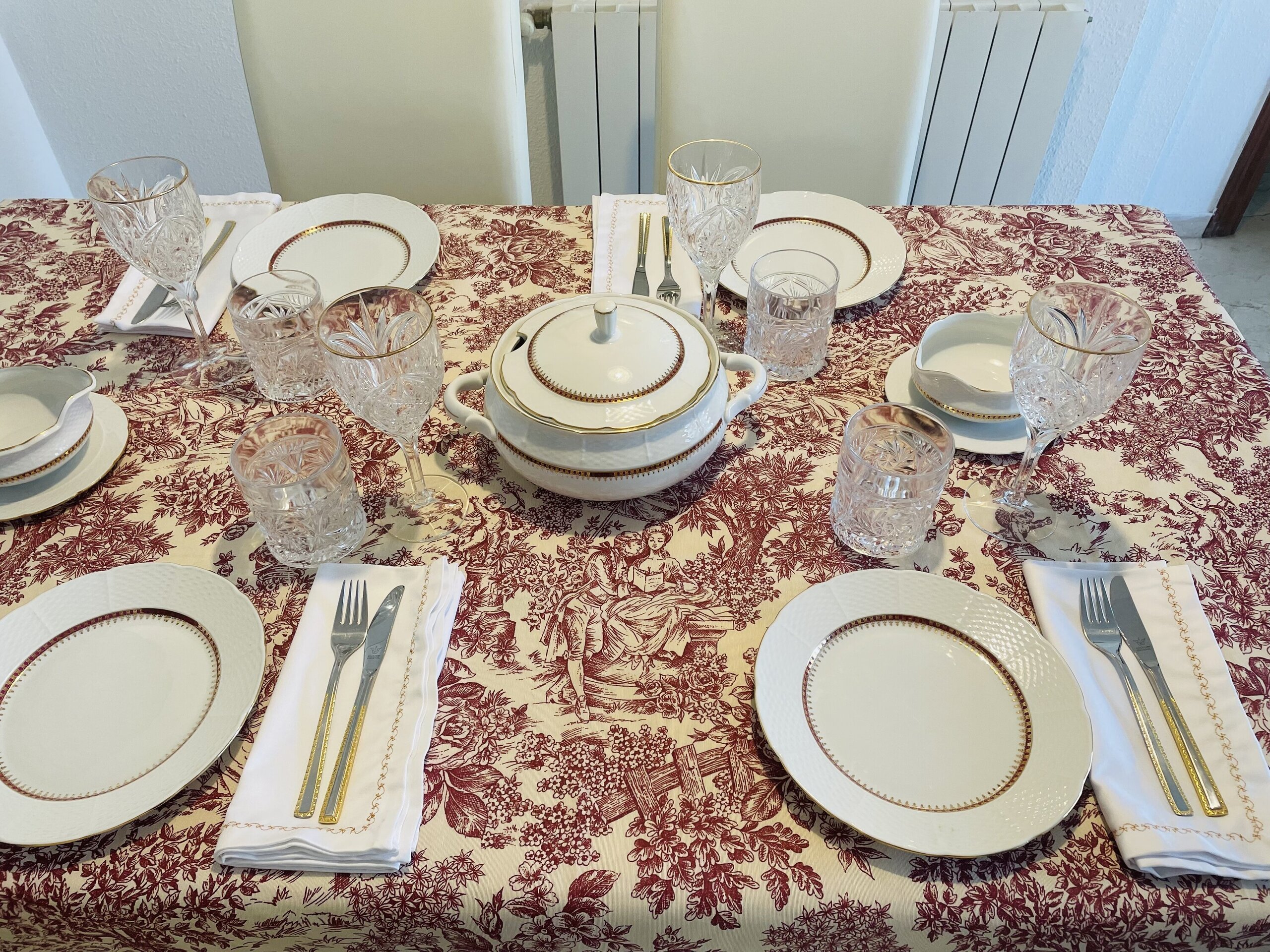 Mantel anti manchas resinado con estilo Vintage - 3