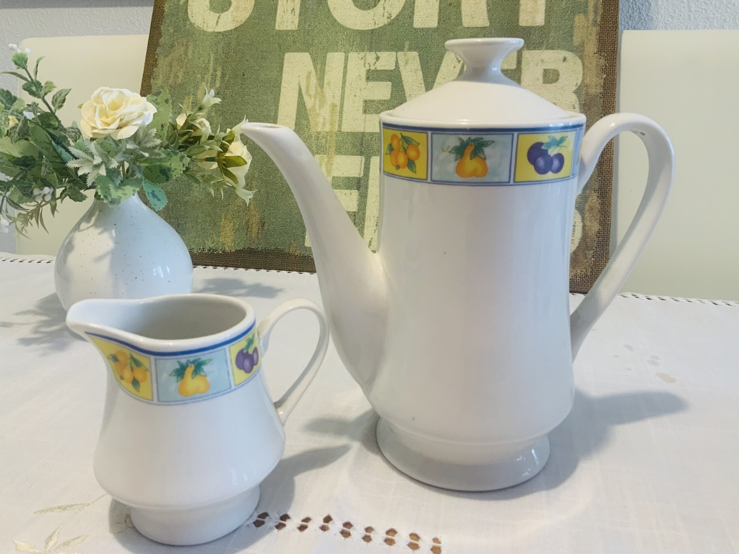 Cafetera y lechera Vintage - 2