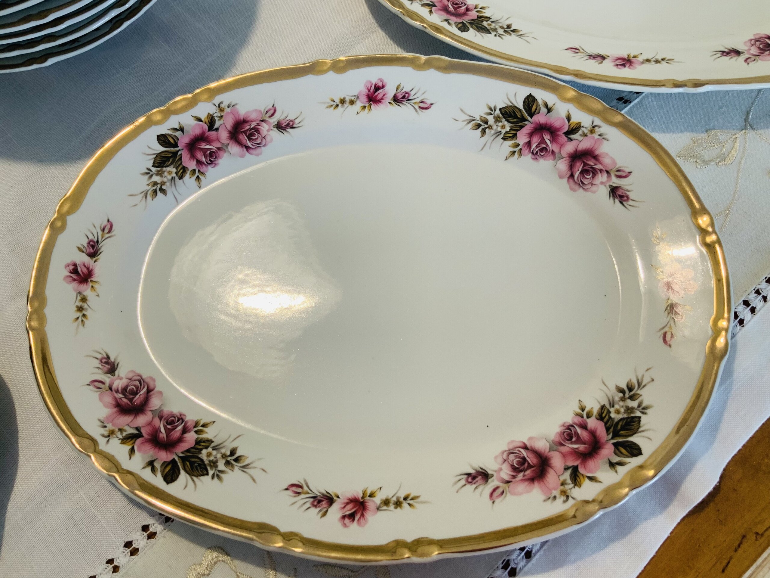 Juego de Vajilla floreada Vintage - 5