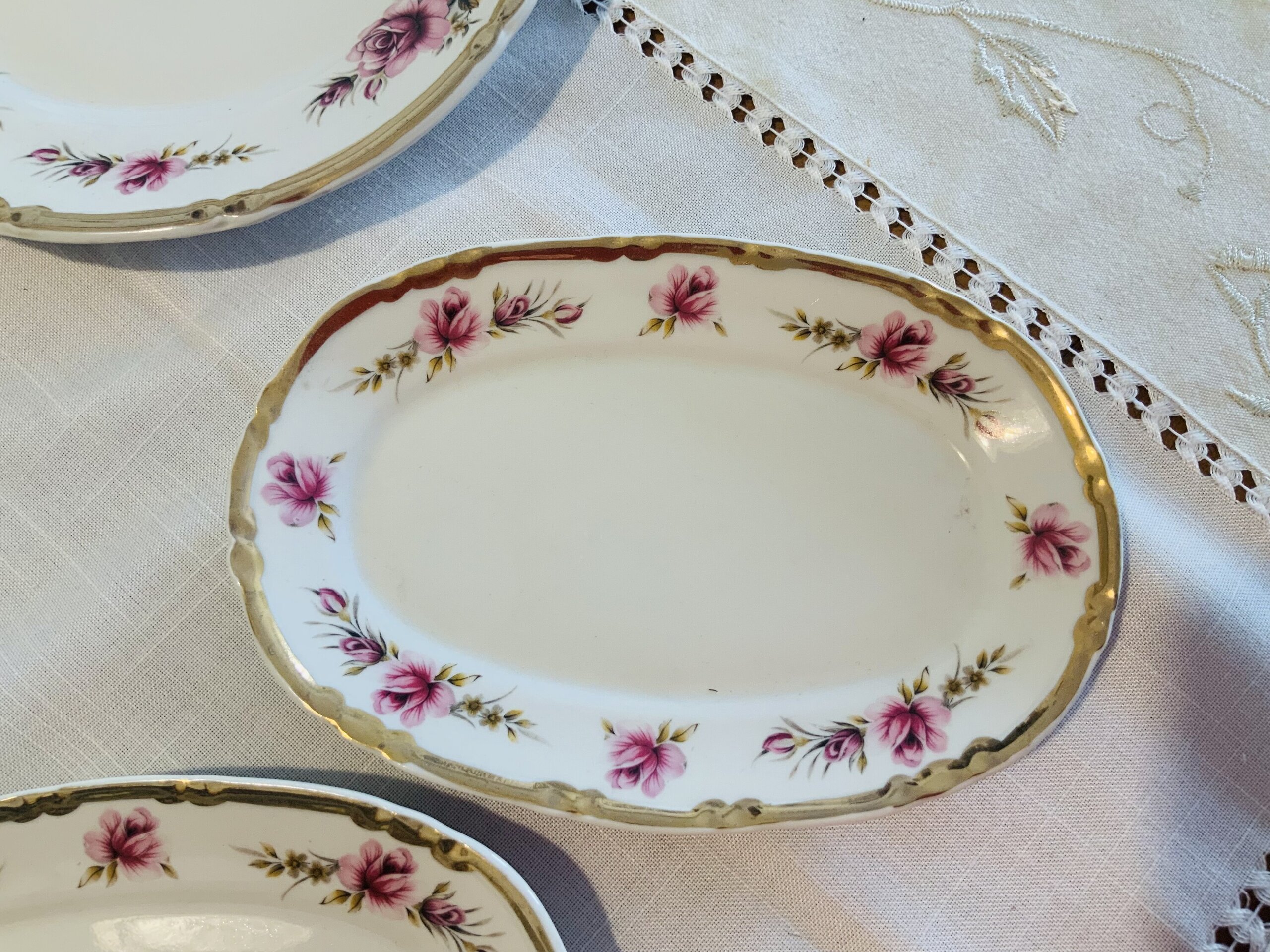 Juego de Vajilla floreada Vintage - 6